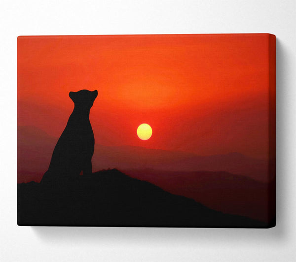  A Canvas Print of Panther Sunset Canvas Art
