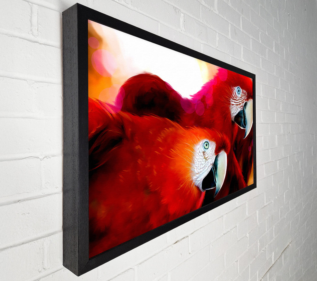  A Canvas Print of Parrots Canvas Wall Art