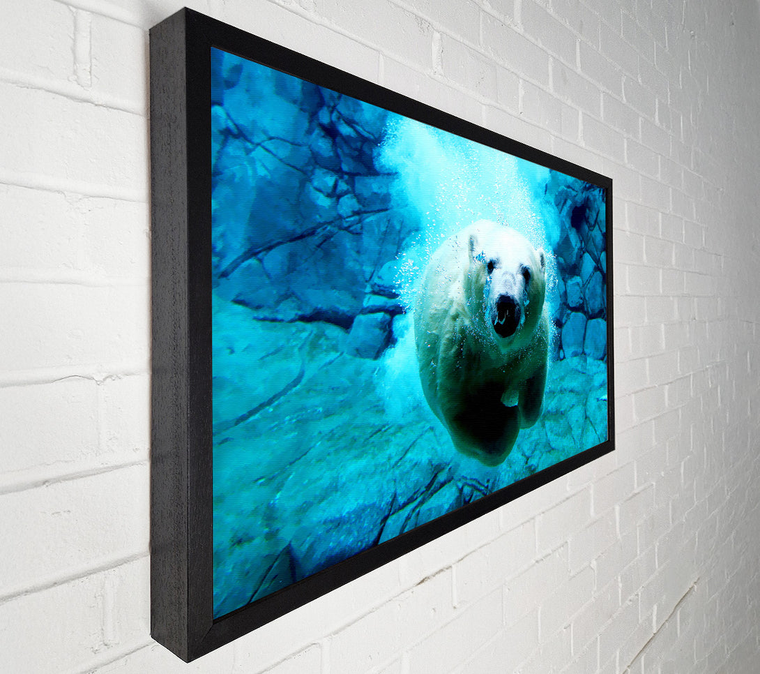  A Canvas Print of Polar Bear Ocean Canvas Art