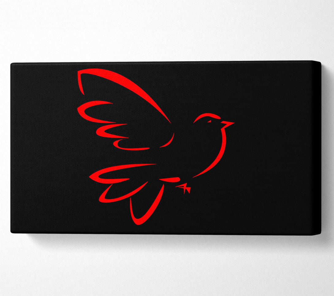 A Canvas Print of Red Bird Canvas Print