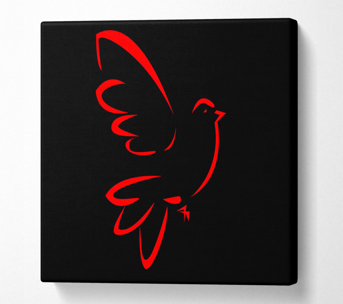  A Canvas Print of Red Bird Canvas Print