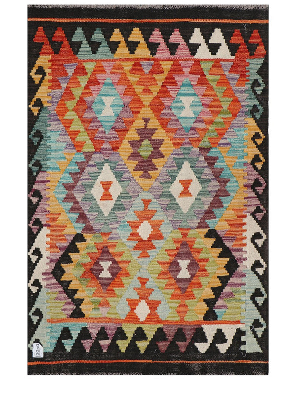 Maimana Afghanistan Kilim Rug - 127 x 86 cm