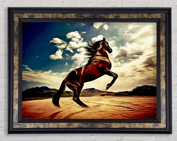 Rising Horse Framed Print