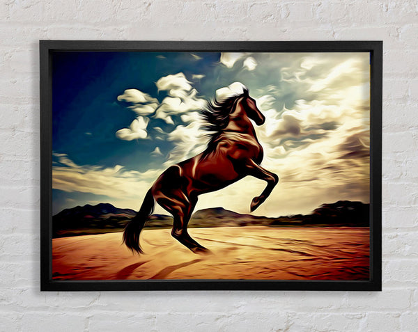 Rising Horse Framed Print