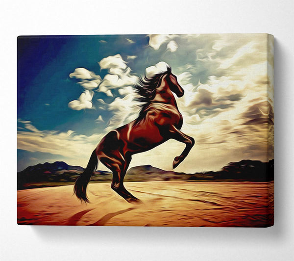  A Canvas Print of Rising Horse Canvas Print