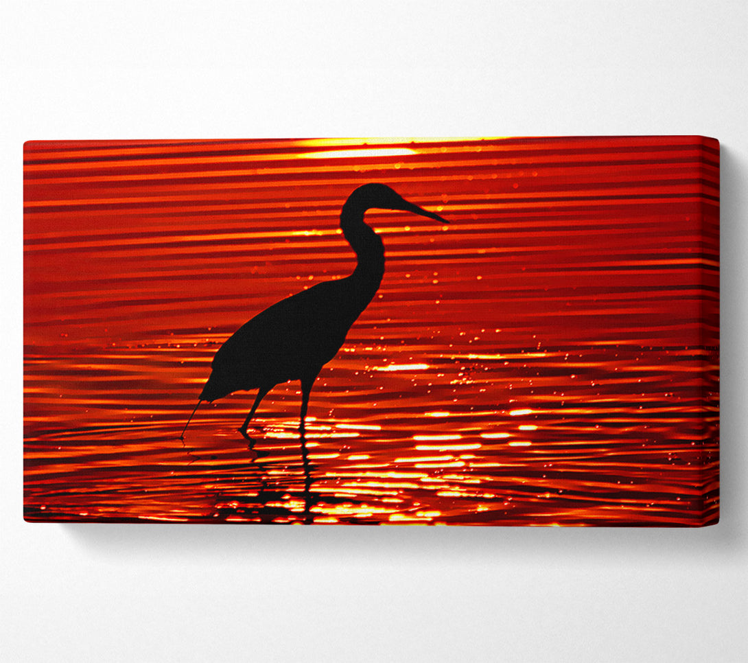  A Canvas Print of River Bird Canvas Art