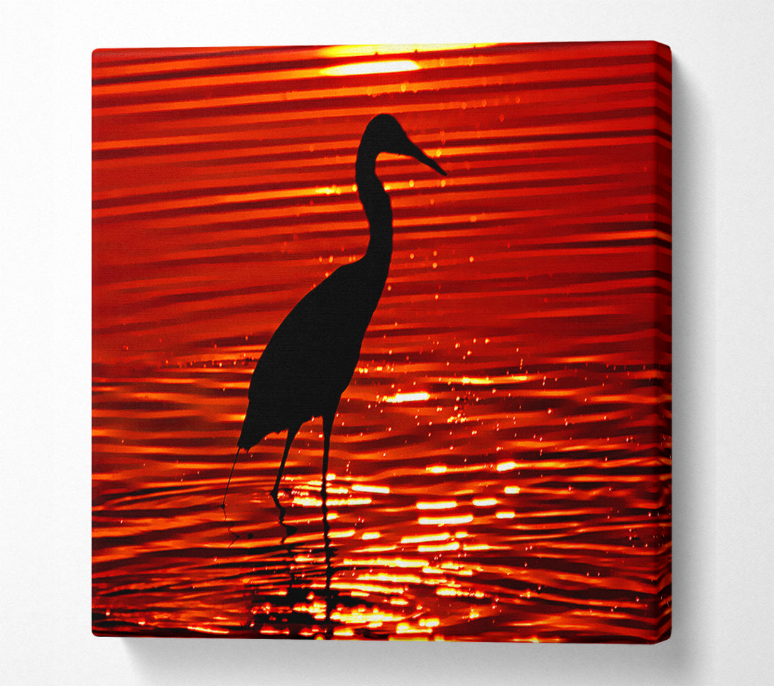  A Canvas Print of River Bird Canvas Art
