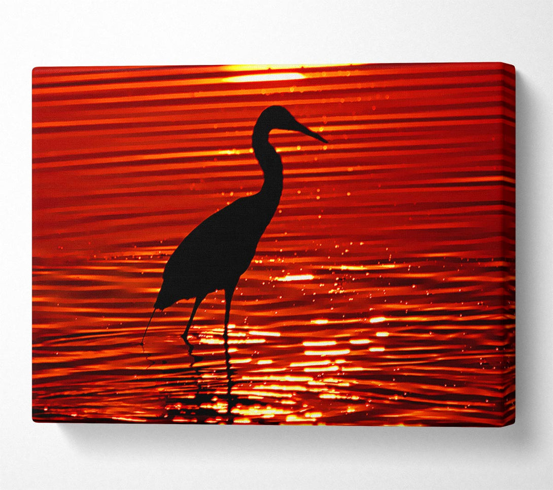  A Canvas Print of River Bird Canvas Art