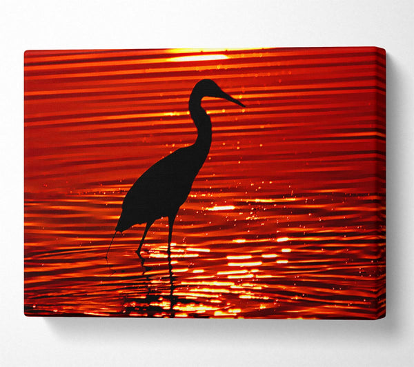  A Canvas Print of River Bird Canvas Art