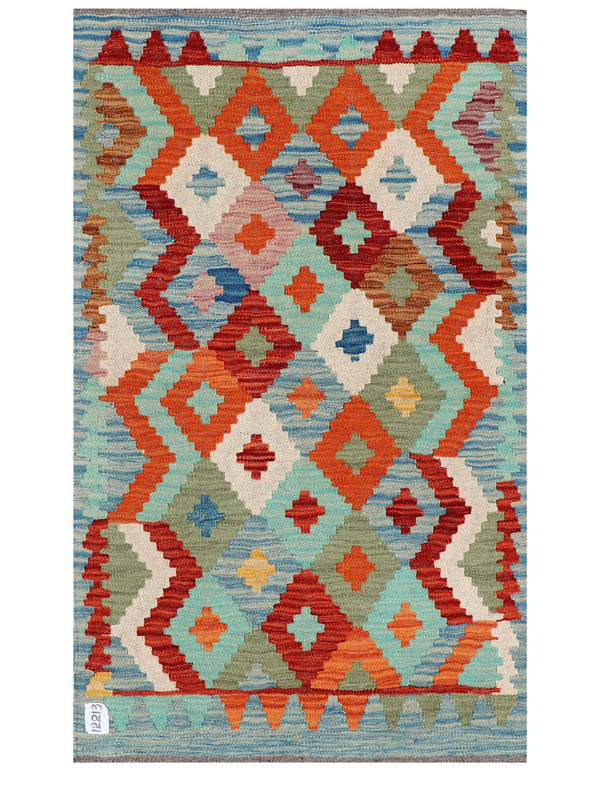 Maimana Afghanistan Kilim Rug - 118 x 74 cm