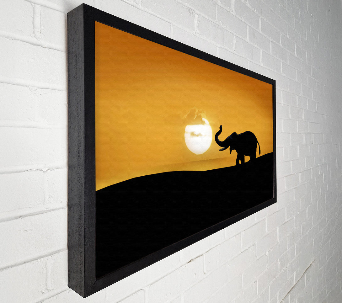  A Canvas Print of Safari Elephant Canvas Art