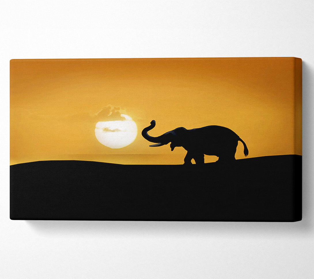  A Canvas Print of Safari Elephant Canvas Art