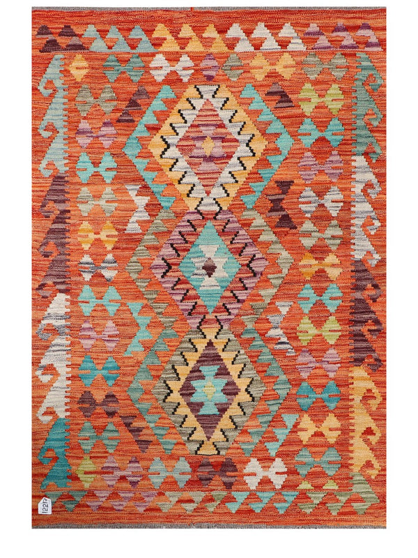 Maimana Afghanistan Kilim Rug - 147 x100 cm