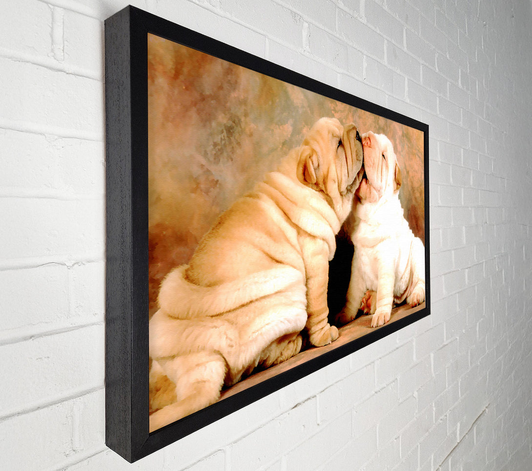  A Canvas Print of Shar Pei Puppies Canvas Print