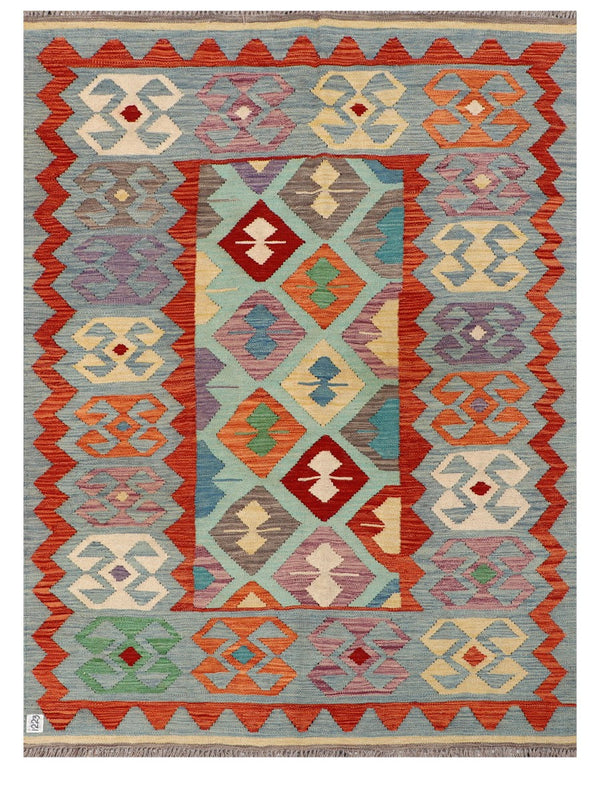 Maimana Afghanistan Kilim Rug - 197 x146 cm