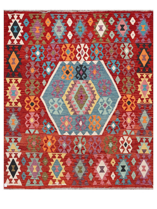 Maimana Afghanistan Kilim Rug - 237 x201 cm