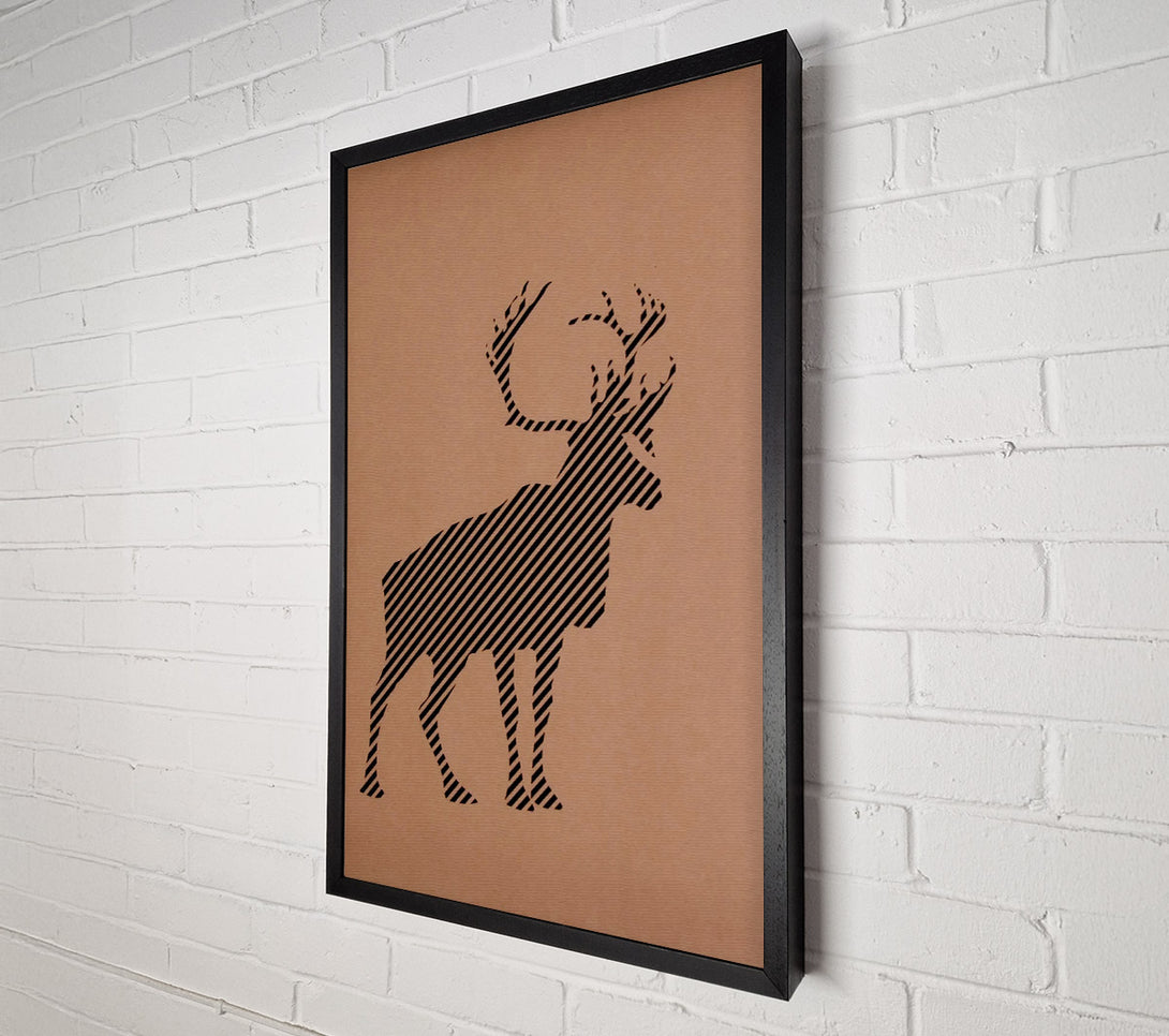  A Canvas Print of Standing Stag Canvas Wall Art