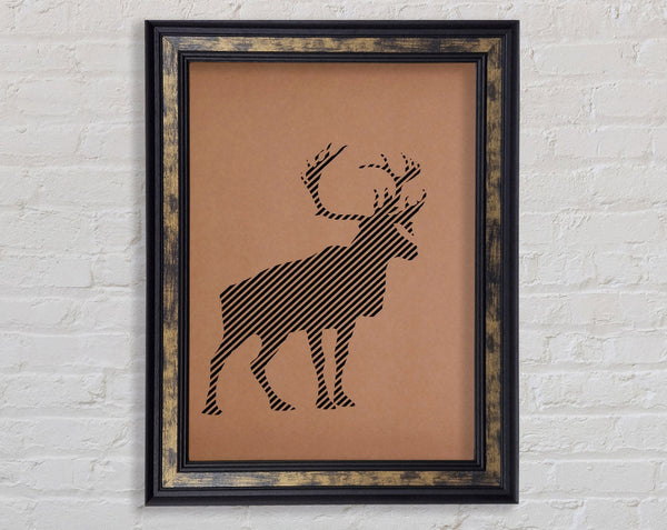 Standing Stag Framed Print