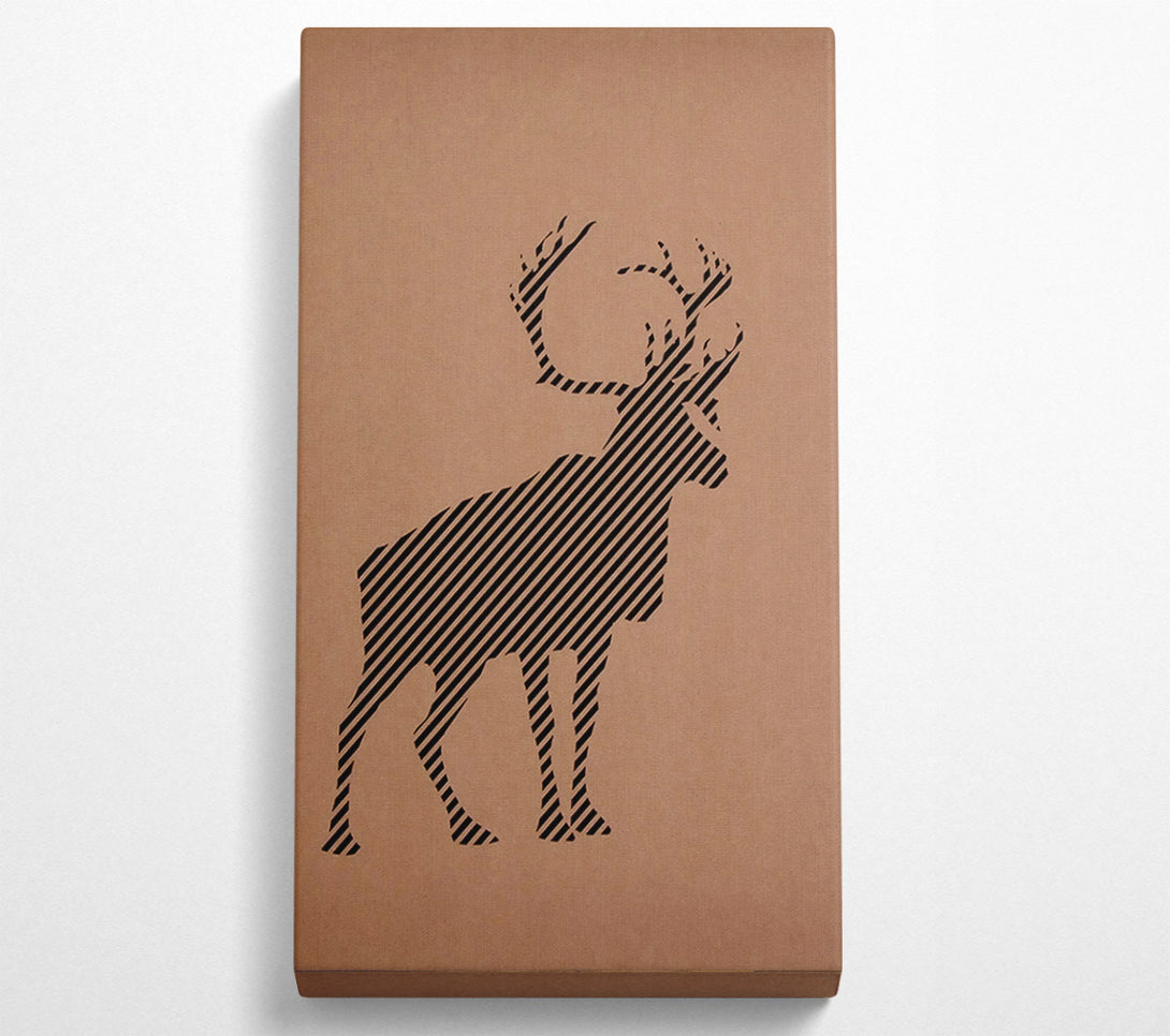  A Canvas Print of Standing Stag Canvas Wall Art
