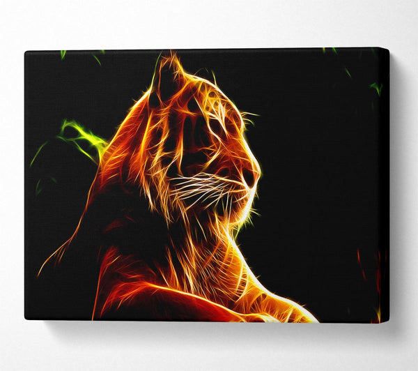 A Canvas Print of Tiger Blaze Canvas Art