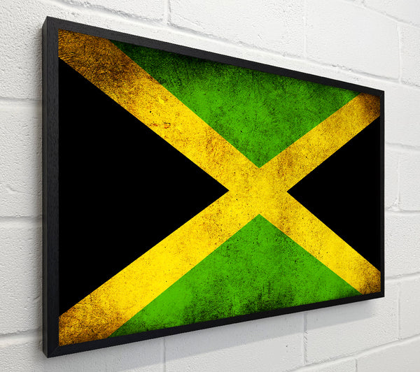 Jamaican Grunge Flag