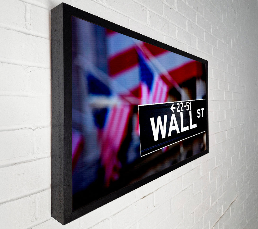  A Canvas Print of Wall Street American Canvas Wall Art