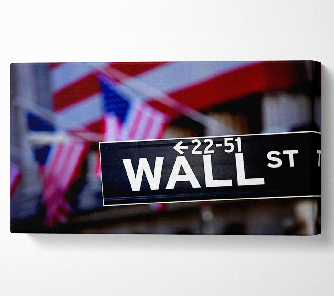  A Canvas Print of Wall Street American Canvas Wall Art
