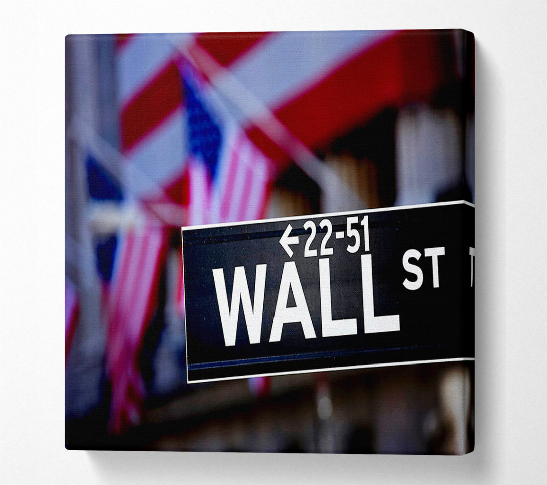  A Canvas Print of Wall Street American Canvas Wall Art