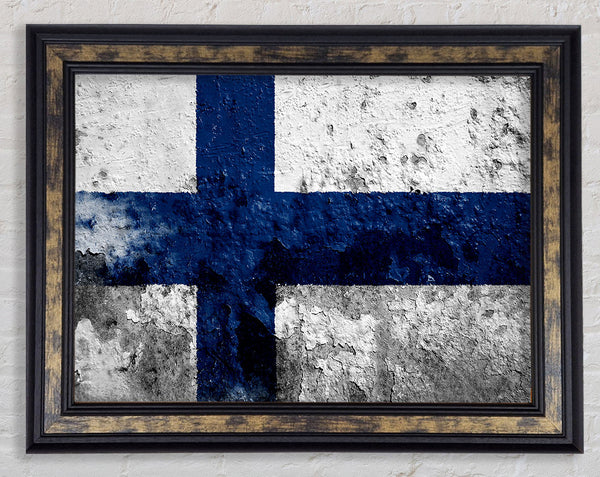 Finland Flag Framed Print