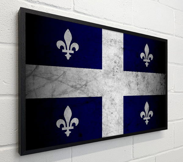 Quebec Grunge Flag