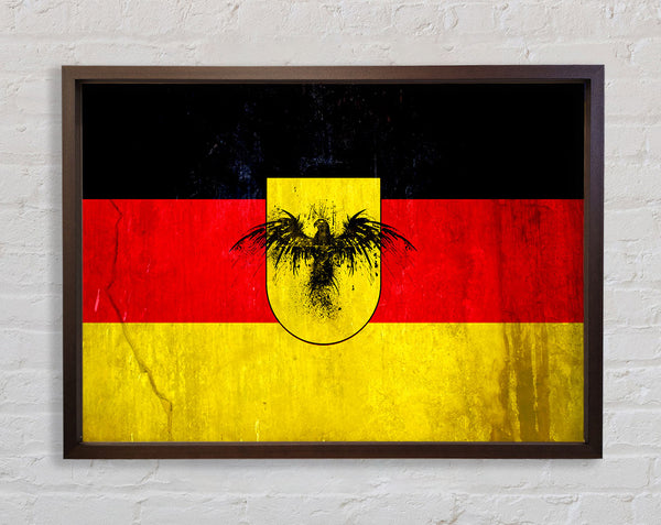 German Flag Eagle Framed Print
