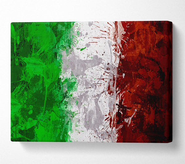  A Canvas Print of Grunge Flag Of Italy Canvas Print