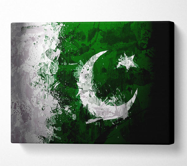  A Canvas Print of Pakistan Flag Grunge Canvas Art