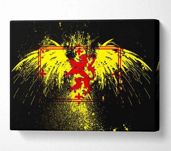  A Canvas Print of Welsh Flag Eagle Canvas Art