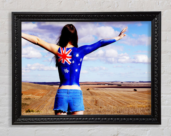Australische Flagge Frau