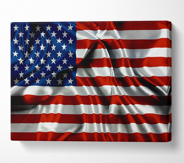  A Canvas Print of American Usa Flag Canvas Art