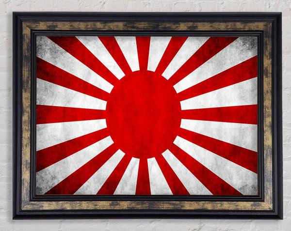 Japanese War Flag Framed Print