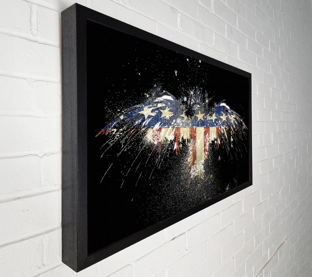  A Canvas Print of American Flag Eagle Canvas Wall Art