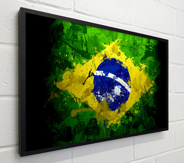 Brazilian Flag Grunge