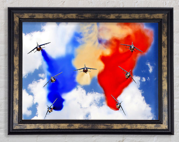 French Airshow Colours Framed Print