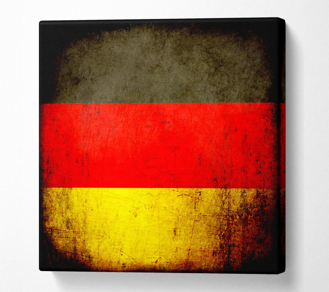  A Canvas Print of Germany Flag Grunge Canvas Wall Art
