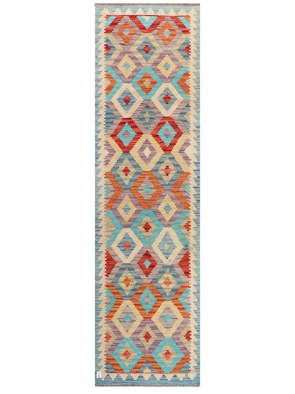 Maimana Afghanistan Kilim Runner - 286 x 80 cm