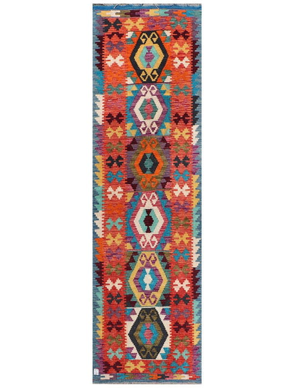 Maimana Afghanistan Kilim Runner - 288 x 84 cm
