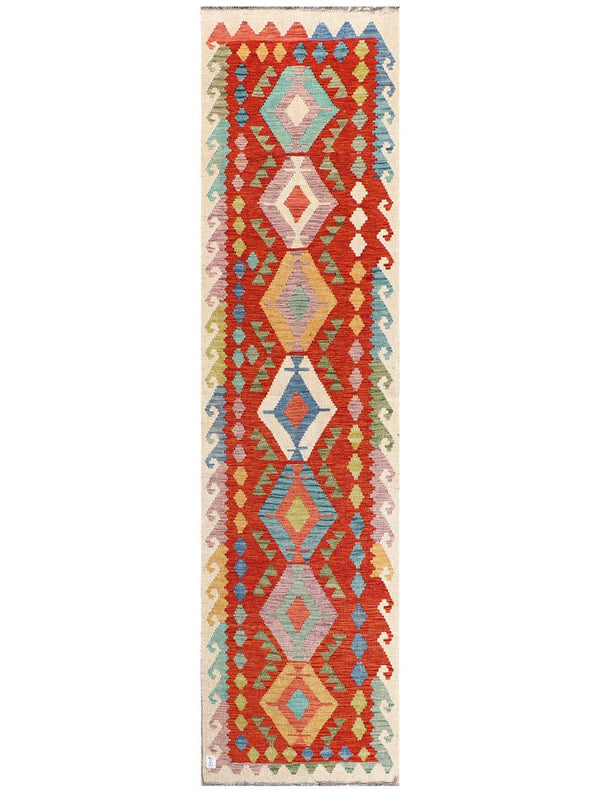 Maimana Afghanistan Kilim Runner - 289 x 75 cm