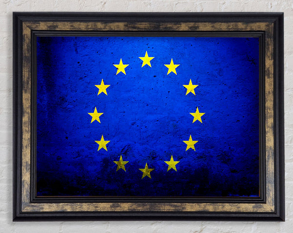 Eu Flag Framed Print