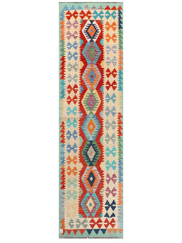Maimana Afghanistan Kilim Runner - 292 x 81 cm