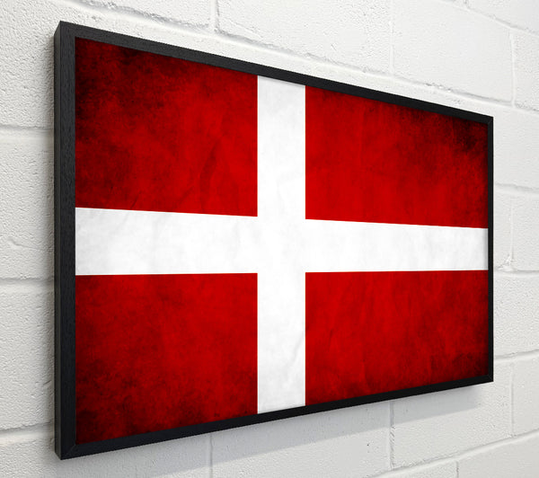 Denmark Flag Grunge