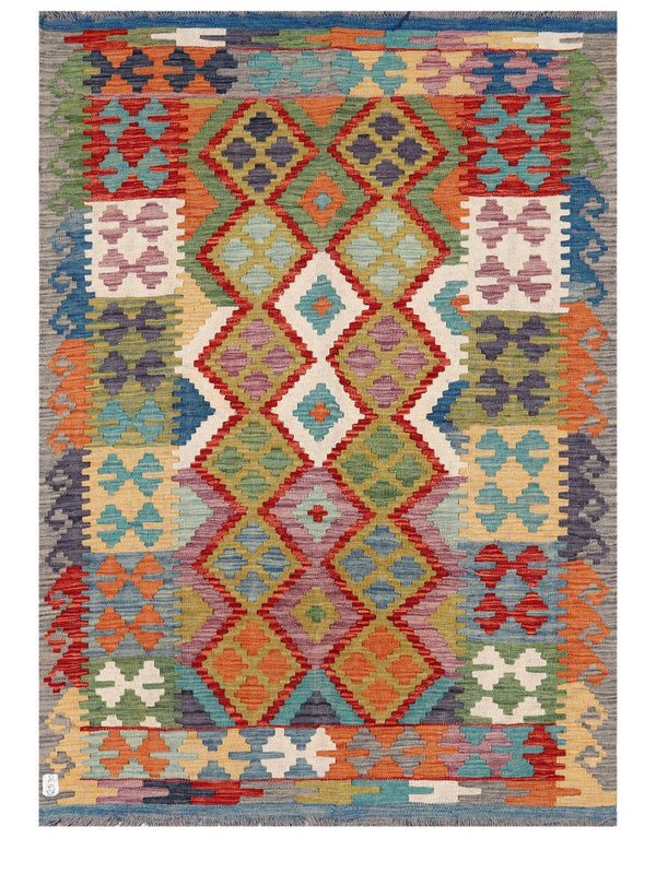 Maimana Afghanistan Kilim Rug - 175 x124 cm