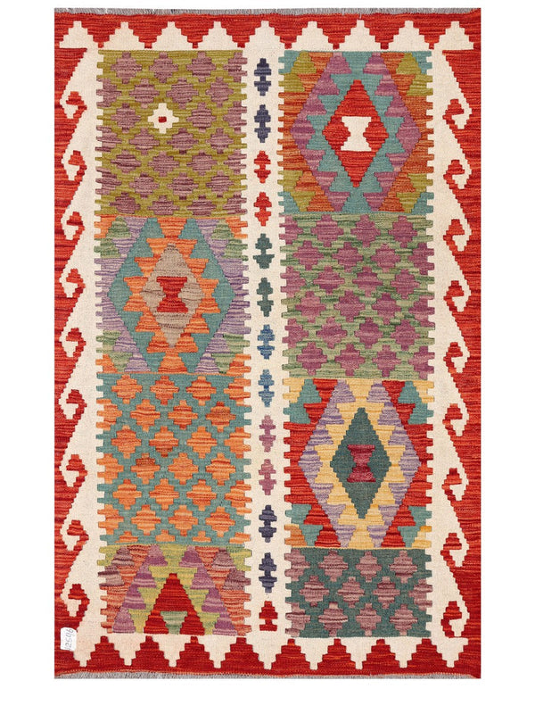 Maimana Afghanistan Kilim Rug - 149 x98 cm