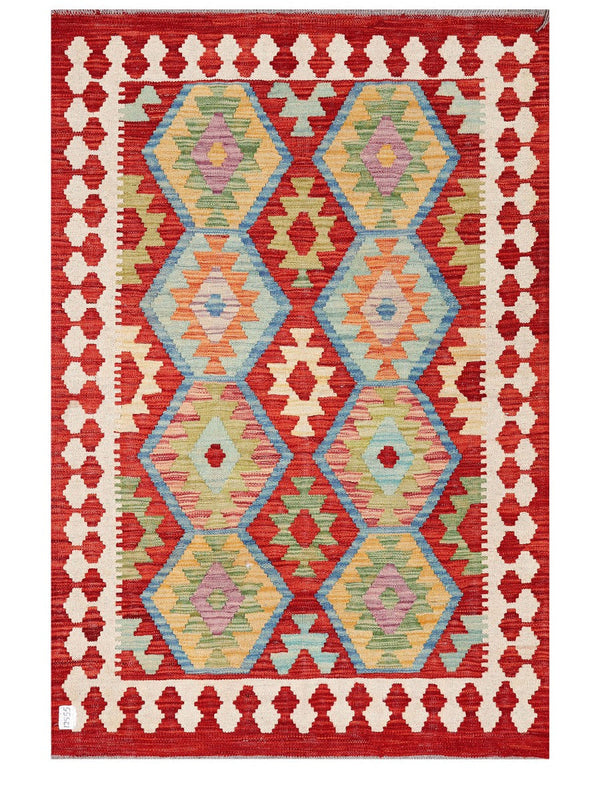 Maimana Afghanistan Kilim Rug - 153 x105 cm